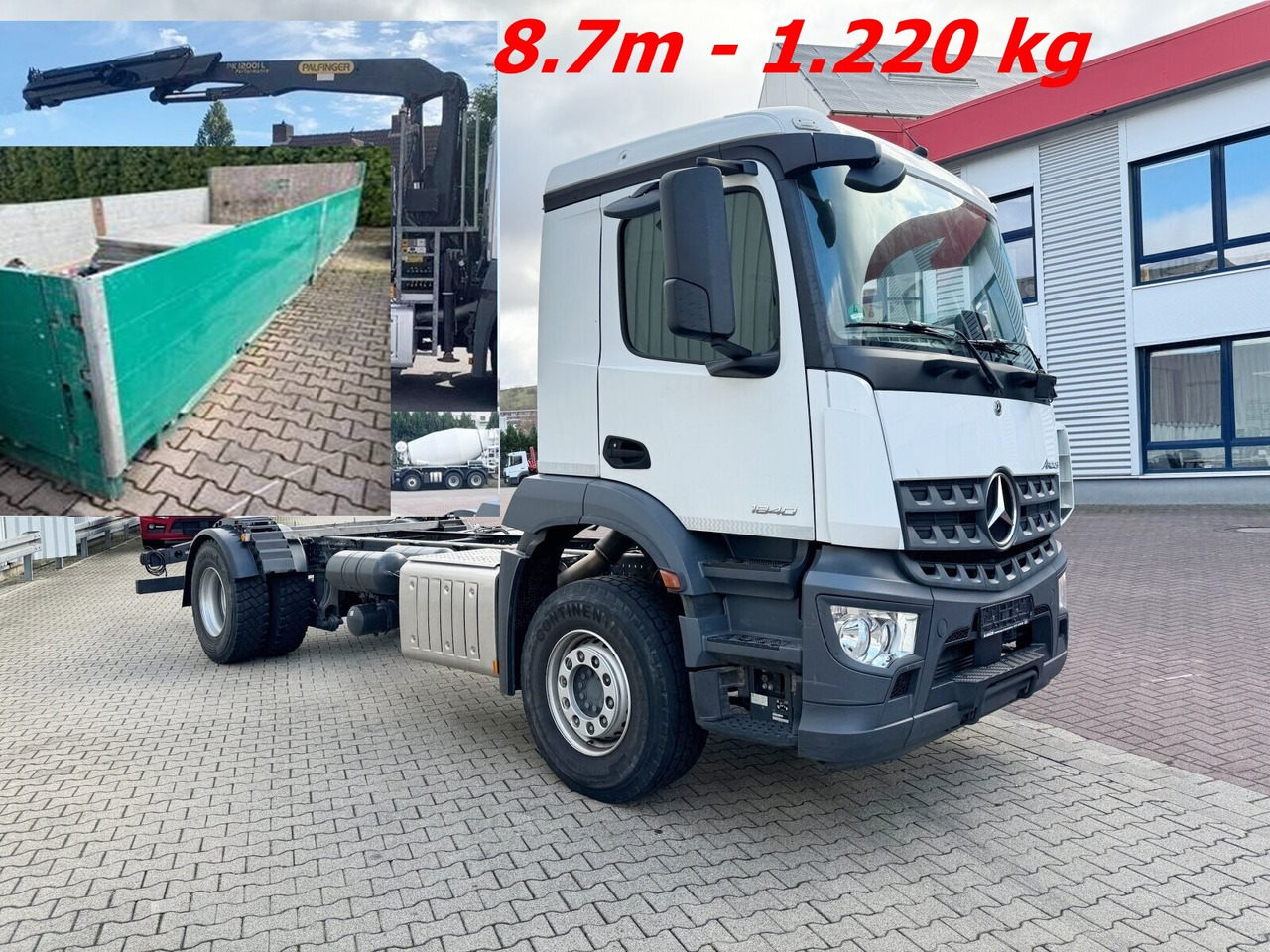 Mercedes-Benz Arocs 1840 L 4x2 Arocs 1840 L 4x2, Kran Palfinger PK12001L, Hochstand - Kravas auto ar manipulatoru: foto 1 Mercedes-Benz Arocs 1840 L 4x2 Arocs 1840 L 4x2, Kran Palfinger PK12001L, Hochstand - Kravas auto ar manipulatoru: foto 1