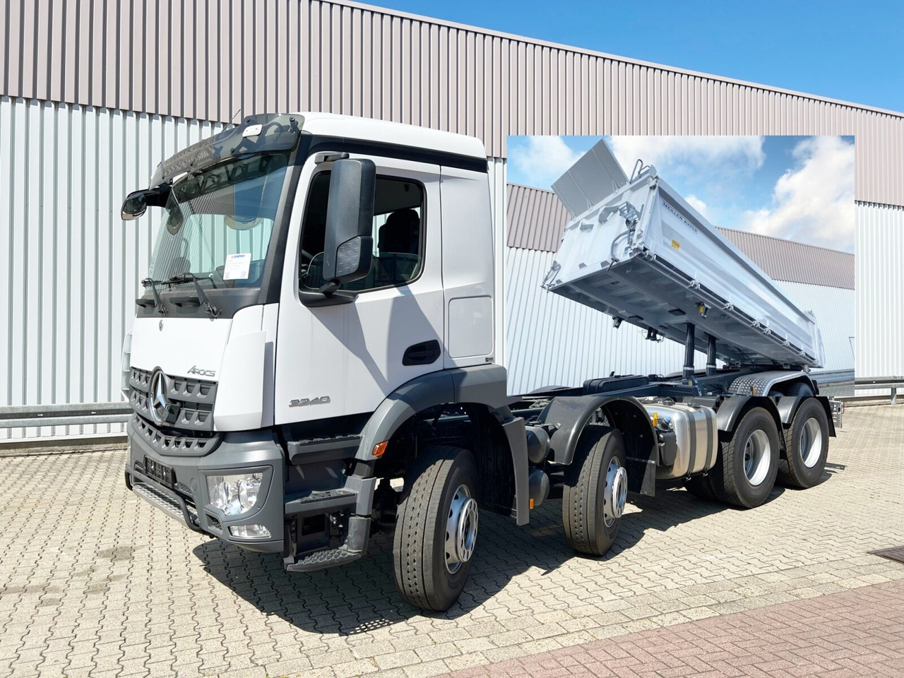 Mercedes-Benz Arocs 3240 8x4 Arocs 3240 8x4, Meiller 3-Seiten Kipper, ca. 14m³ - Kravas automašīna pašizgāzējs: foto 1 Mercedes-Benz Arocs 3240 8x4 Arocs 3240 8x4, Meiller 3-Seiten Kipper, ca. 14m³ - Kravas automašīna pašizgāzējs: foto 1