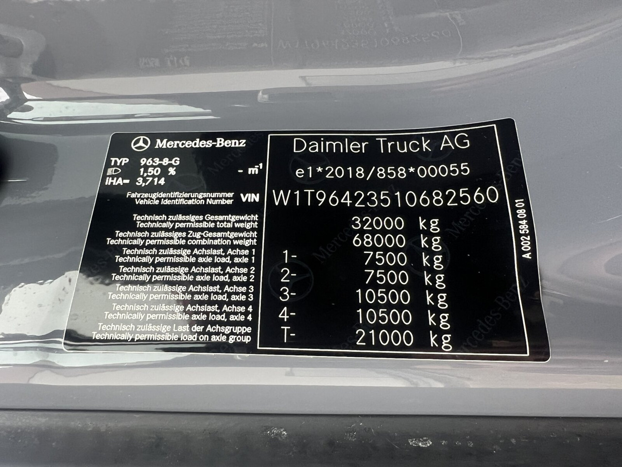Jaunā Kravas automašīna pašizgāzējs Mercedes-Benz Arocs 3251 L 8x4/4 Arocs 3251 L 8x4/4, Motorabtrieb: foto 7