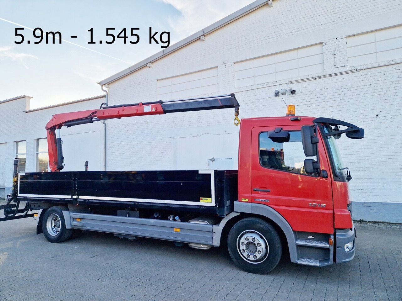 Mercedes-Benz Atego 1218 L 4x2 1218 L 4x2, Fassi Kran F 95A21 5.9m-1.545 kg, - Kravas auto ar manipulatoru: foto 1 Mercedes-Benz Atego 1218 L 4x2 1218 L 4x2, Fassi Kran F 95A21 5.9m-1.545 kg, - Kravas auto ar manipulatoru: foto 1