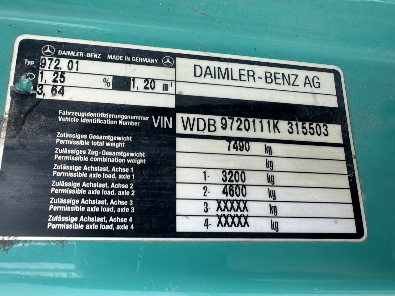 Mercedes-Benz Atego 815 K 4x2 Atego 815 K 4x2, 2x AHK - Kravas automašīna pašizgāzējs: foto 3 Mercedes-Benz Atego 815 K 4x2 Atego 815 K 4x2, 2x AHK - Kravas automašīna pašizgāzējs: foto 3