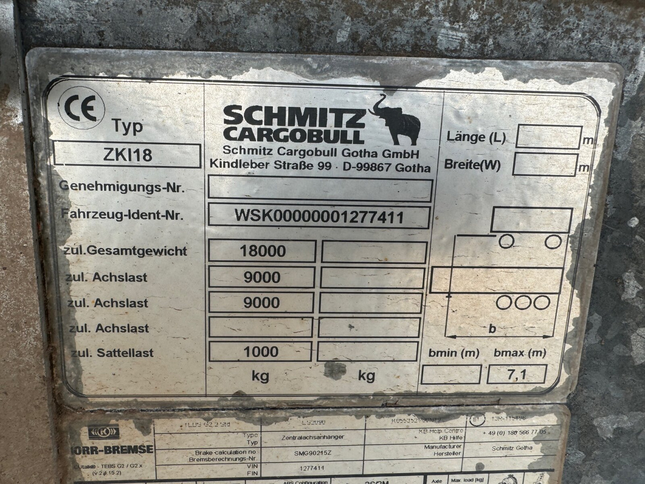 Schmitz Cargobull ZKI 18-4.9 ZKI 18-4.9, Stahlbordwände ca. 10m³, Rahmen Verzinkt - Piekabe pašizgāzējs: foto 3 Schmitz Cargobull ZKI 18-4.9 ZKI 18-4.9, Stahlbordwände ca. 10m³, Rahmen Verzinkt - Piekabe pašizgāzējs: foto 3