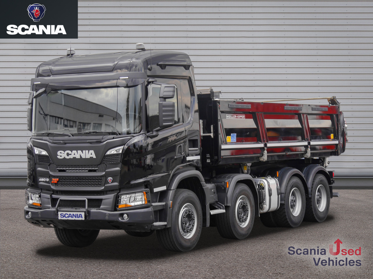 SCANIA G 460 B8x4HZ XT - Meiller D421 / Bordmatik - - Kravas automašīna pašizgāzējs: foto 1 SCANIA G 460 B8x4HZ XT - Meiller D421 / Bordmatik - - Kravas automašīna pašizgāzējs: foto 1
