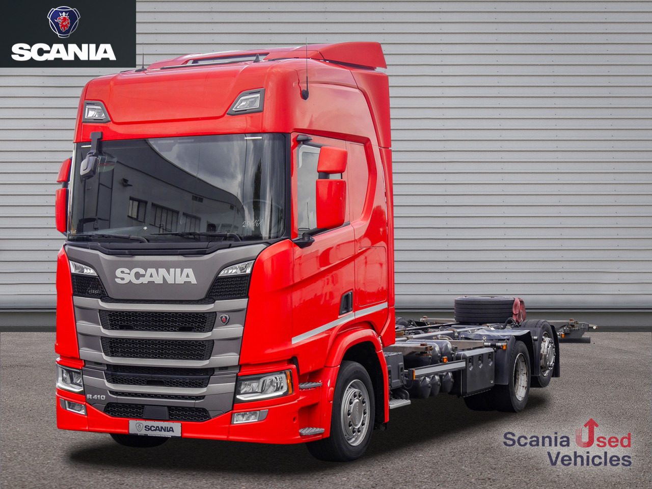SCANIA R 410 B6x2*4LB Jumbo, Lenkachse, Standklima - Konteineru vedējs/ Kravas automašīna ar noņemamā virsbūve: foto 1 SCANIA R 410 B6x2*4LB Jumbo, Lenkachse, Standklima - Konteineru vedējs/ Kravas automašīna ar noņemamā virsbūve: foto 1