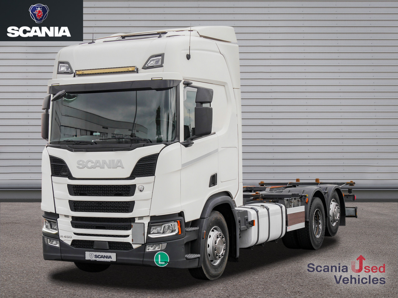 SCANIA R 450 B6x2*4NB Lenkachse, Standklima - Konteineru vedējs/ Kravas automašīna ar noņemamā virsbūve: foto 1 SCANIA R 450 B6x2*4NB Lenkachse, Standklima - Konteineru vedējs/ Kravas automašīna ar noņemamā virsbūve: foto 1