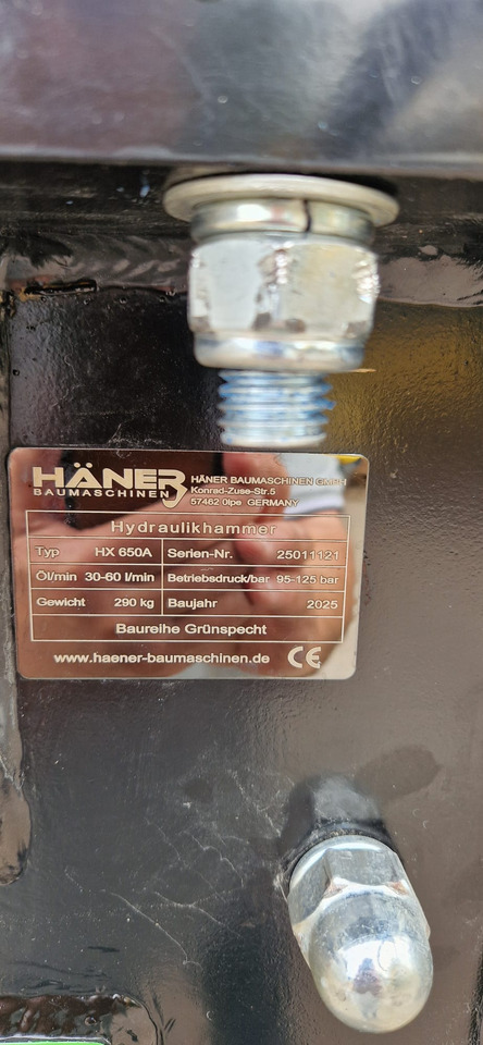 Häner HX650A - Hidrauliskais āmurs - Ekskavators: foto 3 Häner HX650A - Hidrauliskais āmurs - Ekskavators: foto 3