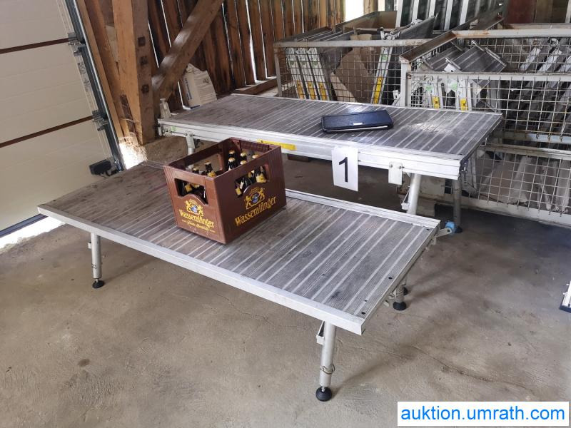 Posten Konvolut Zarges Plattform Laufsteg Bühne Überstieg Gehsteig Sockel Treppen Aluminium hochwertig - Garāžu aprīkojums: foto 2 Posten Konvolut Zarges Plattform Laufsteg Bühne Überstieg Gehsteig Sockel Treppen Aluminium hochwertig - Garāžu aprīkojums: foto 2