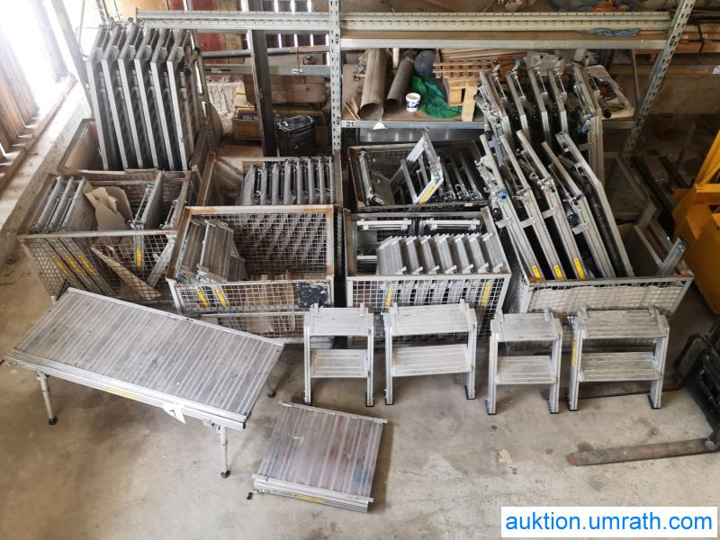 Posten Konvolut Zarges Plattform Laufsteg Bühne Überstieg Gehsteig Sockel Treppen Aluminium hochwertig - Garāžu aprīkojums: foto 1 Posten Konvolut Zarges Plattform Laufsteg Bühne Überstieg Gehsteig Sockel Treppen Aluminium hochwertig - Garāžu aprīkojums: foto 1