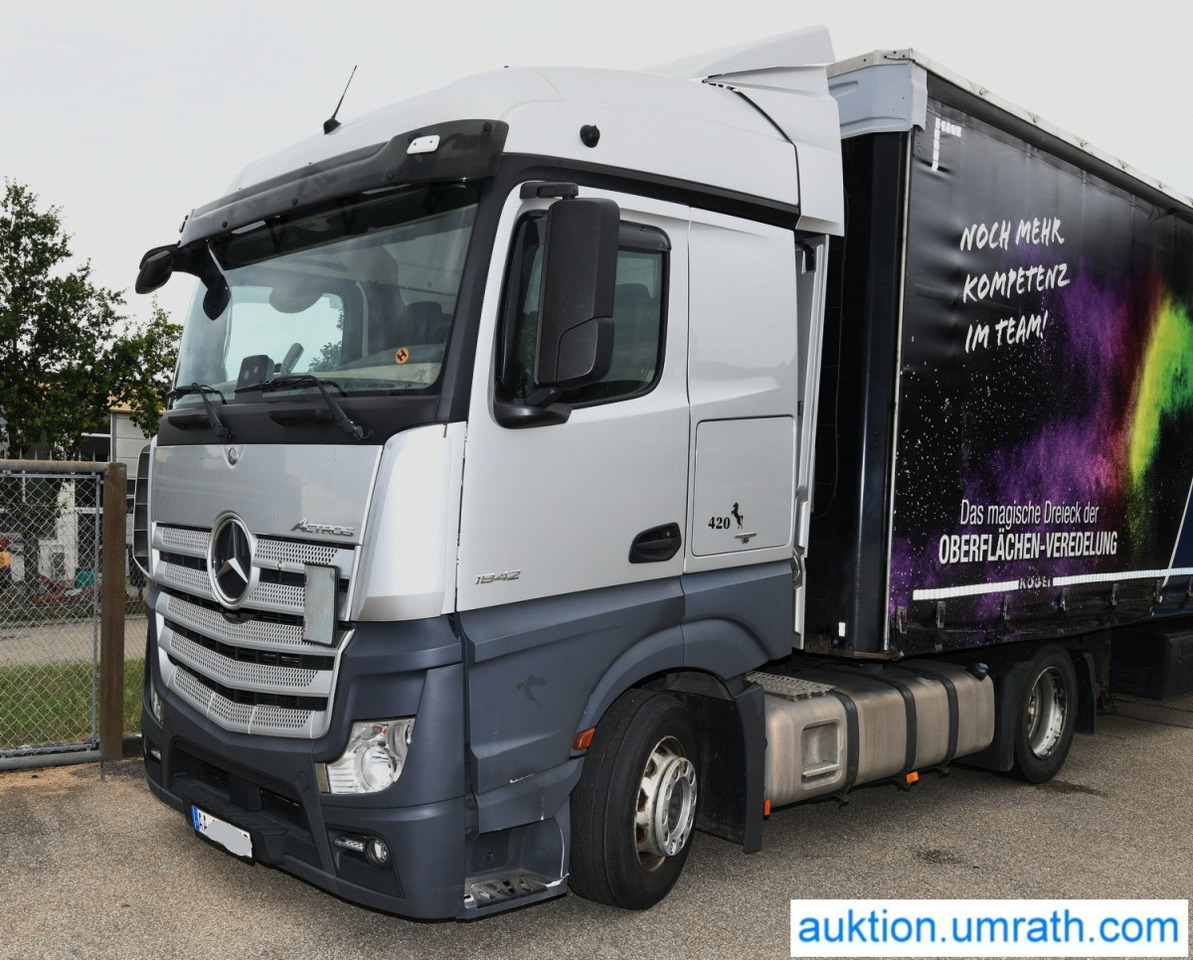 Mercedes Benz Actros DB 1842 LS Sattelzugmaschine EURO 6 StreamSpace LowLiner Klimaautomatik Automatikgetriebe Navi - Vilcējs: foto 1 Mercedes Benz Actros DB 1842 LS Sattelzugmaschine EURO 6 StreamSpace LowLiner Klimaautomatik Automatikgetriebe Navi - Vilcējs: foto 1