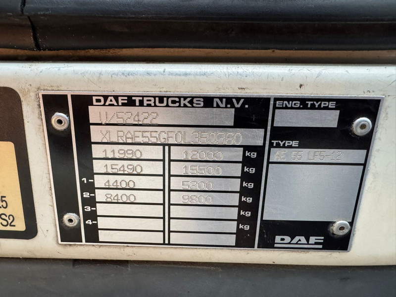 Kravas automašīna ar tentu DAF LF55.220 / Machine Transport / Tail Lift / NL Truck: foto 19