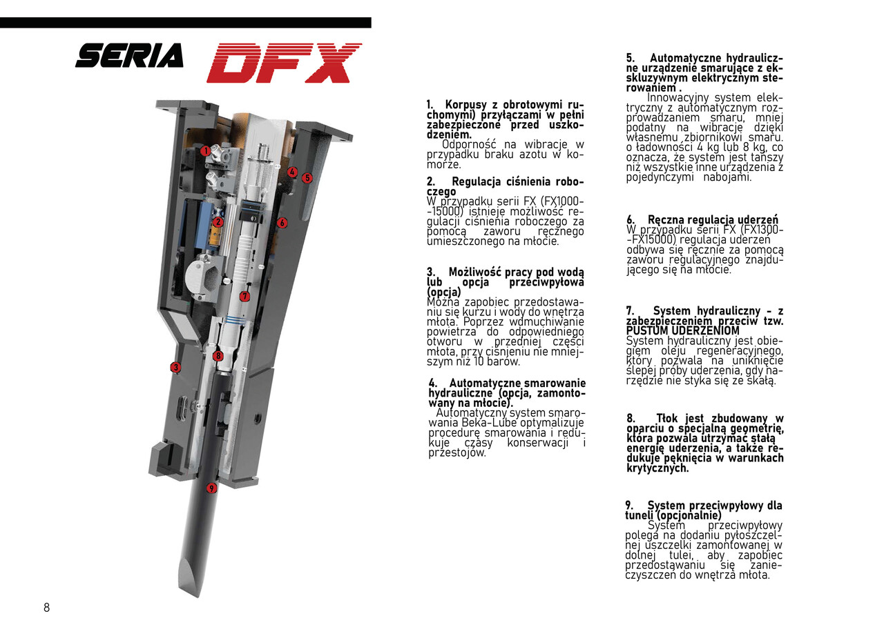 DEMOQ DFX8000 Hydraulic breaker 7800 kg - Hidrauliskais āmurs - Ekskavators: foto 3 DEMOQ DFX8000 Hydraulic breaker 7800 kg - Hidrauliskais āmurs - Ekskavators: foto 3