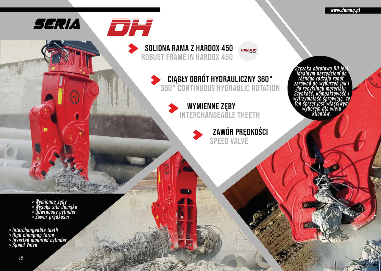 DEMOQ DH16 Hydraulic Rotating Pulveriser Crusher 1750 KG - Demolēšanas šķēres - Ekskavators: foto 4 DEMOQ DH16 Hydraulic Rotating Pulveriser Crusher 1750 KG - Demolēšanas šķēres - Ekskavators: foto 4