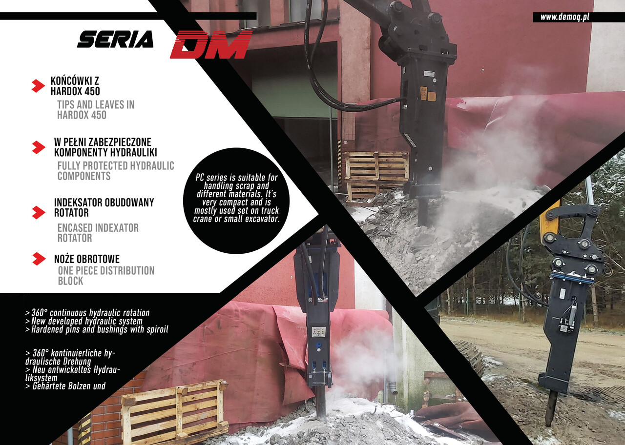 DEMOQ DM100 Hydraulic breaker 90kg - Hidrauliskais āmurs - Ekskavators: foto 2 DEMOQ DM100 Hydraulic breaker 90kg - Hidrauliskais āmurs - Ekskavators: foto 2