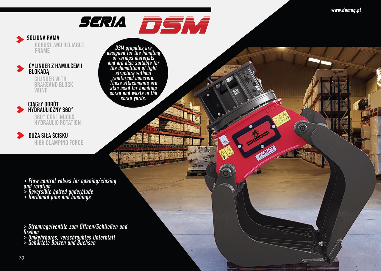 DEMOQ DSM160E typ A - Greiferi - Ekskavators: foto 5 DEMOQ DSM160E typ A - Greiferi - Ekskavators: foto 5