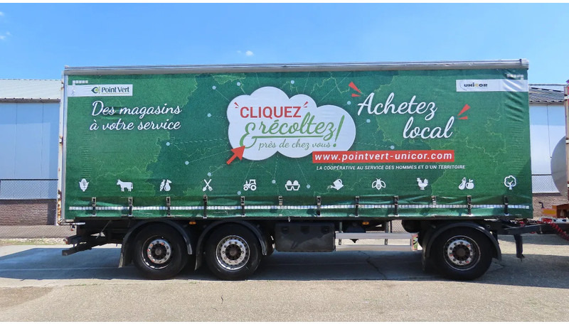 Lecitrailer 27000 kg!   Liftaxel, 3 axel BPW, Edscha - Piekabe ar tentu: foto 1 Lecitrailer 27000 kg!   Liftaxel, 3 axel BPW, Edscha - Piekabe ar tentu: foto 1