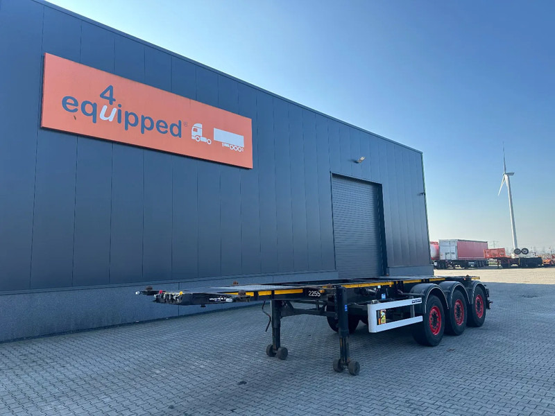 Burg 20FT / 20FT SWAP ADR (EX/II, EX/III, FL, AT) Chassis, 3.690kg, SAF INTRADISC, 2x Liftaxle, NL-chassis, APK/ADR: 08-2025 - Puspiekabe noņemamā virsbūve/ Konteineru vedējs: foto 1 Burg 20FT / 20FT SWAP ADR (EX/II, EX/III, FL, AT) Chassis, 3.690kg, SAF INTRADISC, 2x Liftaxle, NL-chassis, APK/ADR: 08-2025 - Puspiekabe noņemamā virsbūve/ Konteineru vedējs: foto 1