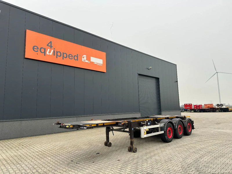 Burg 20FT ADR (EX/II, EX/III, FL, AT) Chassis, Leergewicht : 3.690kg, SAF INTRADISC, 2x Liftachse, NL-Chassis, APK/ADR: 04-2025 - Puspiekabe noņemamā virsbūve/ Konteineru vedējs: foto 1 Burg 20FT ADR (EX/II, EX/III, FL, AT) Chassis, Leergewicht : 3.690kg, SAF INTRADISC, 2x Liftachse, NL-Chassis, APK/ADR: 04-2025 - Puspiekabe noņemamā virsbūve/ Konteineru vedējs: foto 1