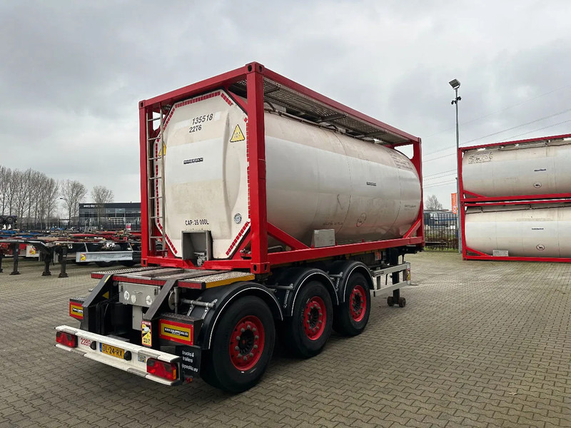 Burg 20FT ADR (EX/II, EX/III, FL, AT) Chassis + Tankcontainer 26.000L /3 baffels - Puspiekabe cisterna: foto 4 Burg 20FT ADR (EX/II, EX/III, FL, AT) Chassis + Tankcontainer 26.000L /3 baffels - Puspiekabe cisterna: foto 4
