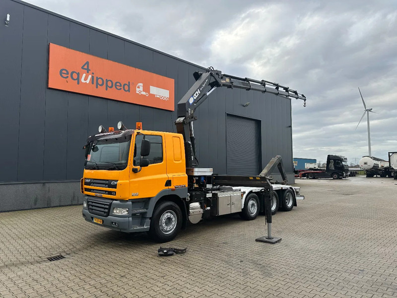 DAF CF 85.410 8x2 / HMF 3000 K6 crane (30T/m 6x extendable) + remote / HYVALIFT 26Tkg HOOK, / EURO-5 / NL-TRUCK - Pacēlājs ar āķi, Kravas auto ar manipulatoru: foto 1 DAF CF 85.410 8x2 / HMF 3000 K6 crane (30T/m 6x extendable) + remote / HYVALIFT 26Tkg HOOK, / EURO-5 / NL-TRUCK - Pacēlājs ar āķi, Kravas auto ar manipulatoru: foto 1