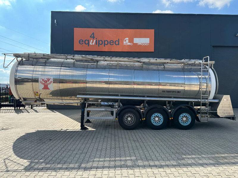 Feldbinder LEBENSMITTEL / LEVENSMIDDELEN FOOD / 33.500L / 3-COMP / PUMPE / NL-trailer / APK: 09-2026 - Puspiekabe cisterna: foto 2 Feldbinder LEBENSMITTEL / LEVENSMIDDELEN FOOD / 33.500L / 3-COMP / PUMPE / NL-trailer / APK: 09-2026 - Puspiekabe cisterna: foto 2