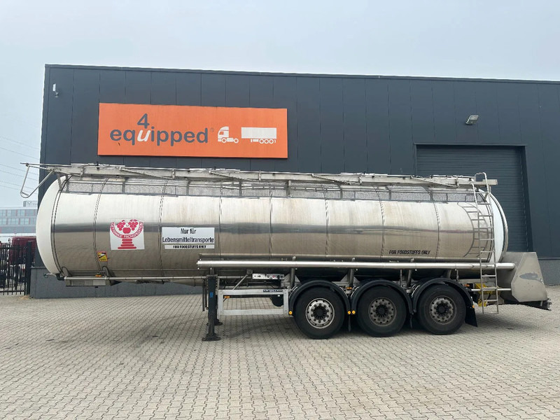 Feldbinder LEVENSMIDDELEN / FOOD / LEBENSMITTEL / 33.500L / 3-COMP / POMP / NL-trailer / APK: 09-2026, 10x beschikbaar - Puspiekabe cisterna: foto 2 Feldbinder LEVENSMIDDELEN / FOOD / LEBENSMITTEL / 33.500L / 3-COMP / POMP / NL-trailer / APK: 09-2026, 10x beschikbaar - Puspiekabe cisterna: foto 2