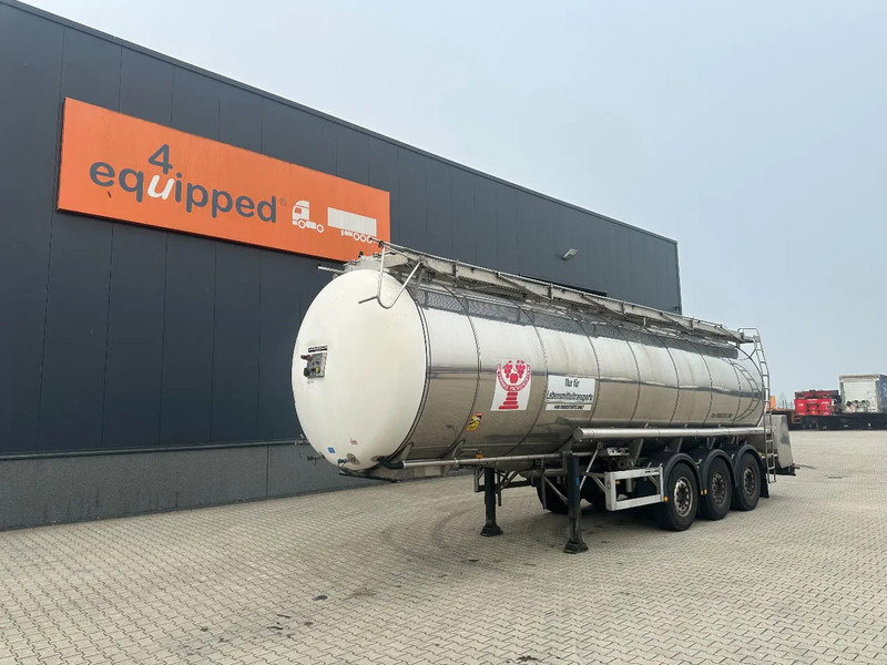 Feldbinder LEVENSMIDDELEN / FOOD / LEBENSMITTEL / 33.500L / 3-COMP / POMP / NL-trailer / APK: 09-2026, 10x beschikbaar - Puspiekabe cisterna: foto 1 Feldbinder LEVENSMIDDELEN / FOOD / LEBENSMITTEL / 33.500L / 3-COMP / POMP / NL-trailer / APK: 09-2026, 10x beschikbaar - Puspiekabe cisterna: foto 1