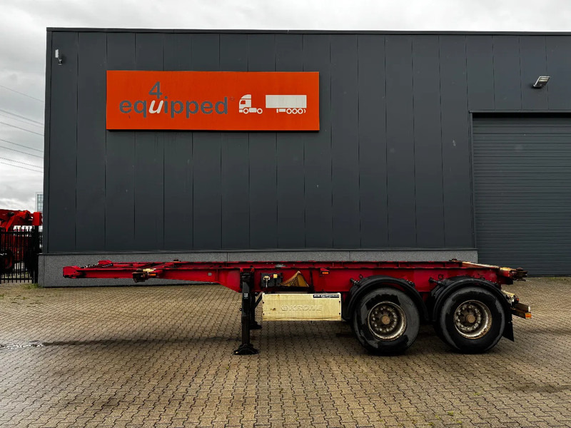 Krone 2-assig 20FT chassis, BPW + trommel, luchtvering, leeggewicht: 3.180kg - Puspiekabe noņemamā virsbūve/ Konteineru vedējs: foto 3 Krone 2-assig 20FT chassis, BPW + trommel, luchtvering, leeggewicht: 3.180kg - Puspiekabe noņemamā virsbūve/ Konteineru vedējs: foto 3