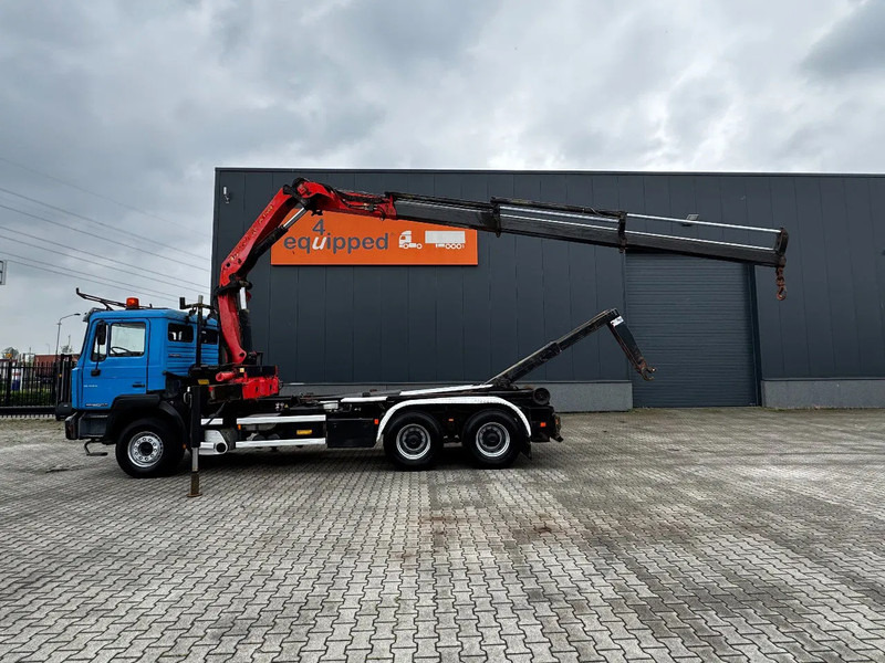 MAN FE 410A, 6x4, EURO 2, Palfinger PK17000 Crane + VDL HOOK, full spring, manual gearbox, MOT 9/2025 - Pacēlājs ar āķi, Kravas auto ar manipulatoru: foto 3 MAN FE 410A, 6x4, EURO 2, Palfinger PK17000 Crane + VDL HOOK, full spring, manual gearbox, MOT 9/2025 - Pacēlājs ar āķi, Kravas auto ar manipulatoru: foto 3
