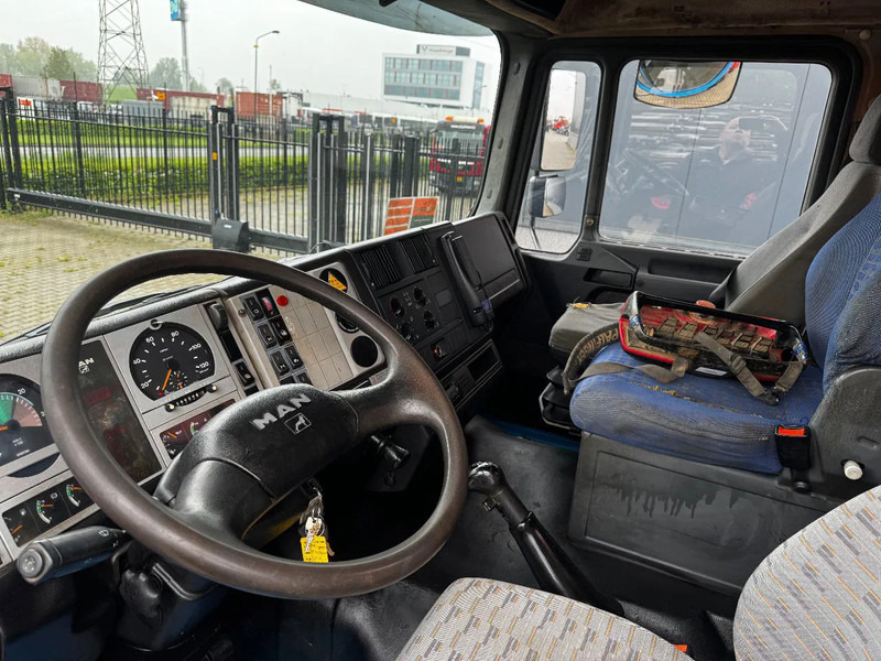 Pacēlājs ar āķi, Kravas auto ar manipulatoru MAN FE 410A, 6x4, EURO 2, Palfinger PK17000 Crane + VDL HOOK, full spring, manual gearbox, MOT 9/2025: foto 20