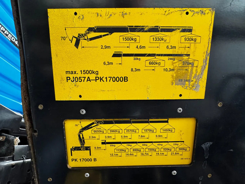 Pacēlājs ar āķi, Kravas auto ar manipulatoru MAN FE 410A, 6x4, EURO 2, Palfinger PK17000 Crane + VDL HOOK, full spring, manual gearbox, MOT 9/2025: foto 16