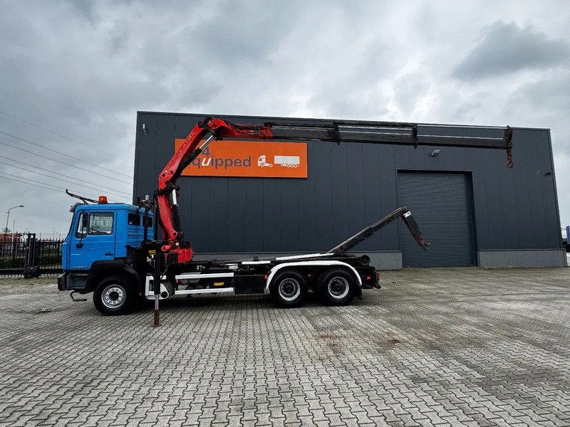 MAN FE 410A, 6x4, EURO 2, Palfinger PK17000 Crane + VDL HOOK, full spring, manual gearbox, MOT 9/2025 - Pacēlājs ar āķi, Kravas auto ar manipulatoru: foto 2 MAN FE 410A, 6x4, EURO 2, Palfinger PK17000 Crane + VDL HOOK, full spring, manual gearbox, MOT 9/2025 - Pacēlājs ar āķi, Kravas auto ar manipulatoru: foto 2