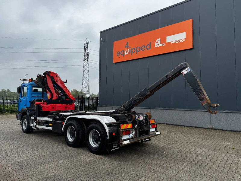 Pacēlājs ar āķi, Kravas auto ar manipulatoru MAN FE 410A, 6x4, EURO 2, Palfinger PK17000 Crane + VDL HOOK, full spring, manual gearbox, MOT 9/2025: foto 7