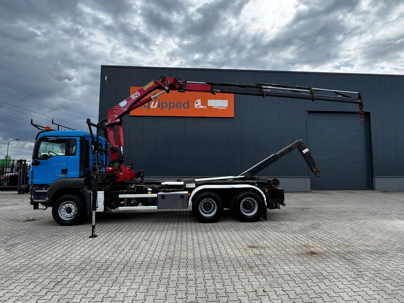 MAN TGS 33.440 6x4, EURO-4, HMF 1823 Crane + VDL HOOK, full spring, manual gearbox, MOT 03/2026 - Pacēlājs ar āķi, Kravas auto ar manipulatoru: foto 1 MAN TGS 33.440 6x4, EURO-4, HMF 1823 Crane + VDL HOOK, full spring, manual gearbox, MOT 03/2026 - Pacēlājs ar āķi, Kravas auto ar manipulatoru: foto 1