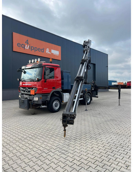 Mercedes-Benz Actros 2046 4x4 / FULL SPRING / HIAB 288 EP 5 HIPRO Crane / EURO-5 - Kravas auto ar manipulatoru: foto 1 Mercedes-Benz Actros 2046 4x4 / FULL SPRING / HIAB 288 EP 5 HIPRO Crane / EURO-5 - Kravas auto ar manipulatoru: foto 1