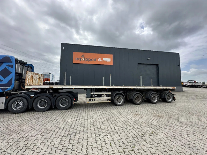 Nooteboom OVB-73-04, 73 tons 4-axle Ballast trailer, 3 hydraulic steering axles, 75% tyres, MOT 03/2026 - Bortu puspiekabe/ Platforma: foto 2 Nooteboom OVB-73-04, 73 tons 4-axle Ballast trailer, 3 hydraulic steering axles, 75% tyres, MOT 03/2026 - Bortu puspiekabe/ Platforma: foto 2