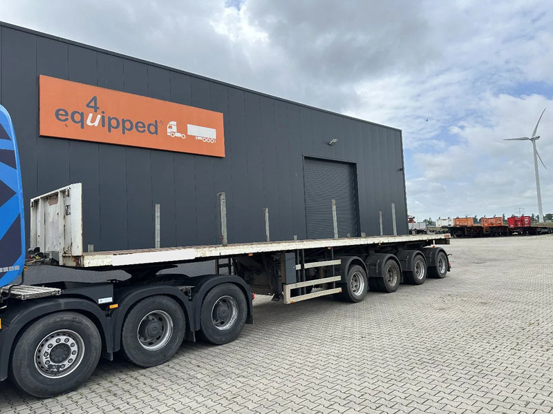 Nooteboom OVB-73-04, 73 tons 4-axle Ballast trailer, 3 hydraulic steering axles, 75% tyres, MOT 03/2026 - Bortu puspiekabe/ Platforma: foto 1 Nooteboom OVB-73-04, 73 tons 4-axle Ballast trailer, 3 hydraulic steering axles, 75% tyres, MOT 03/2026 - Bortu puspiekabe/ Platforma: foto 1