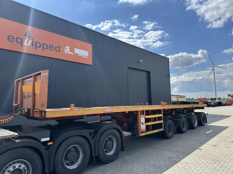 Nooteboom OVB-73-04, 73 tons Ballast trailer, 4 axles, 3 hydraulic steering axles, MOT 12/2025 - Bortu puspiekabe/ Platforma: foto 1 Nooteboom OVB-73-04, 73 tons Ballast trailer, 4 axles, 3 hydraulic steering axles, MOT 12/2025 - Bortu puspiekabe/ Platforma: foto 1
