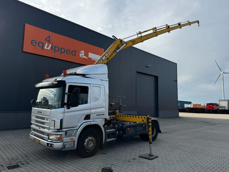 Scania P114-340 + HIAB 19-5 crane + remote / Euro-3 / 3 pedals / NL-truck / APK: 12-2025 - Kravas auto ar manipulatoru: foto 2 Scania P114-340 + HIAB 19-5 crane + remote / Euro-3 / 3 pedals / NL-truck / APK: 12-2025 - Kravas auto ar manipulatoru: foto 2