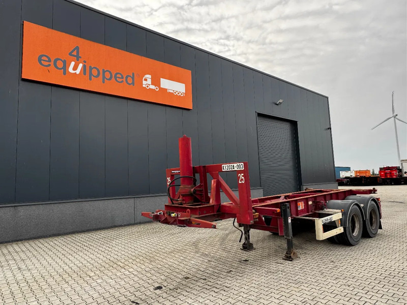 Van Hool 2 AXLE 20FT TIPPING-CHASSIS, TWIN-TIRES, BPW + DRUM - Puspiekabe noņemamā virsbūve/ Konteineru vedējs: foto 1 Van Hool 2 AXLE 20FT TIPPING-CHASSIS, TWIN-TIRES, BPW + DRUM - Puspiekabe noņemamā virsbūve/ Konteineru vedējs: foto 1