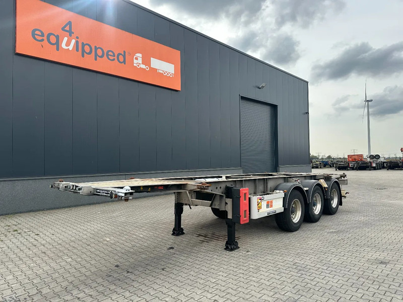 Puspiekabe noņemamā virsbūve/ Konteineru vedējs Van Hool 20FT ADR (EX/II, EX/III, FL, AT), BPW + drumbrakes, 2 liftaxles, galvanized, ALCOA, NL-Chassis: foto 1