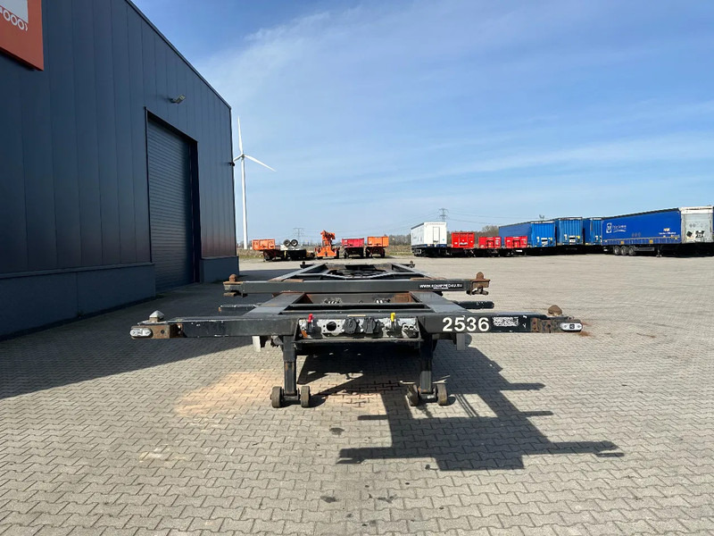Puspiekabe noņemamā virsbūve/ Konteineru vedējs Van Hool 20FT Tipping-chassis, ADR (EX/II, EX/III, FL, AT), SAF, 2 liftaxles, APK/ADR: 10-2025: foto 9