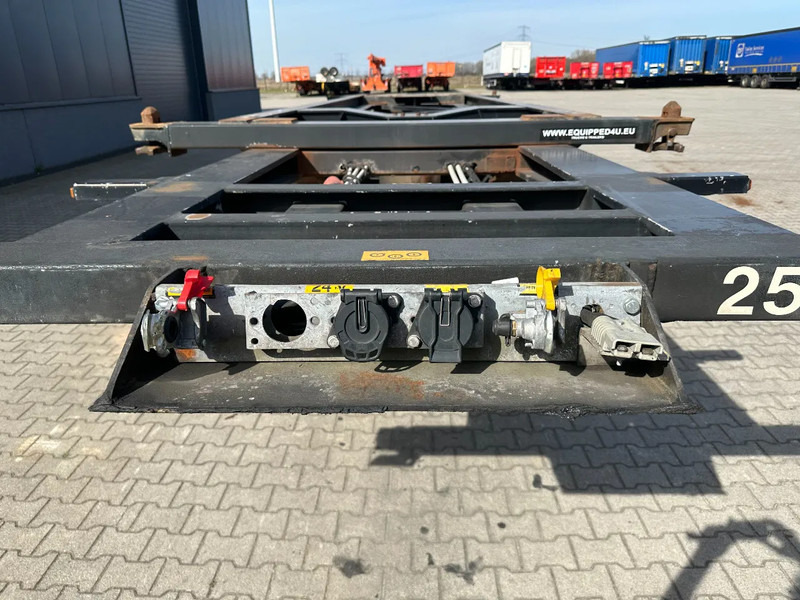 Puspiekabe noņemamā virsbūve/ Konteineru vedējs Van Hool 20FT Tipping-chassis, ADR (EX/II, EX/III, FL, AT), SAF, 2 liftaxles, APK/ADR: 10-2025: foto 10