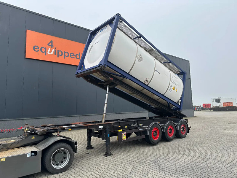Van Hool 20FT Tipping-chassis, ADR (EX/II, EX/III, FL, AT), SAF, 2 liftaxles - Puspiekabe noņemamā virsbūve/ Konteineru vedējs: foto 1 Van Hool 20FT Tipping-chassis, ADR (EX/II, EX/III, FL, AT), SAF, 2 liftaxles - Puspiekabe noņemamā virsbūve/ Konteineru vedējs: foto 1