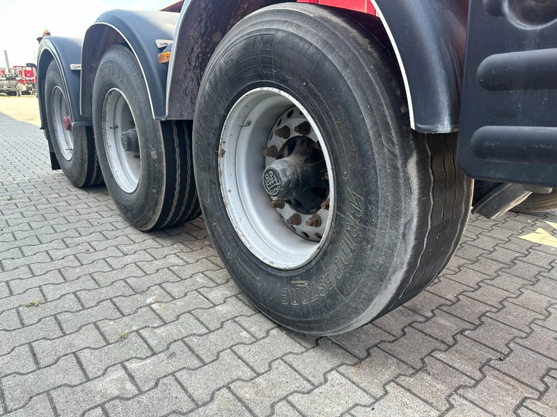 Puspiekabe noņemamā virsbūve/ Konteineru vedējs Van Hool 3 AXLE 20FT TIPPING-CHASSIS, BPW + disc, liftaxle, steering axle, BROKEN HYVA-CYLINDER: foto 20