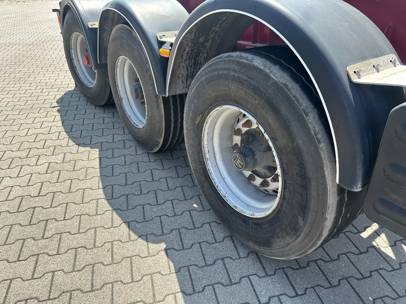 Puspiekabe noņemamā virsbūve/ Konteineru vedējs Van Hool 3 AXLE 20FT TIPPING-CHASSIS, BPW + disc, liftaxle, steering axle, BROKEN HYVA-CYLINDER: foto 19