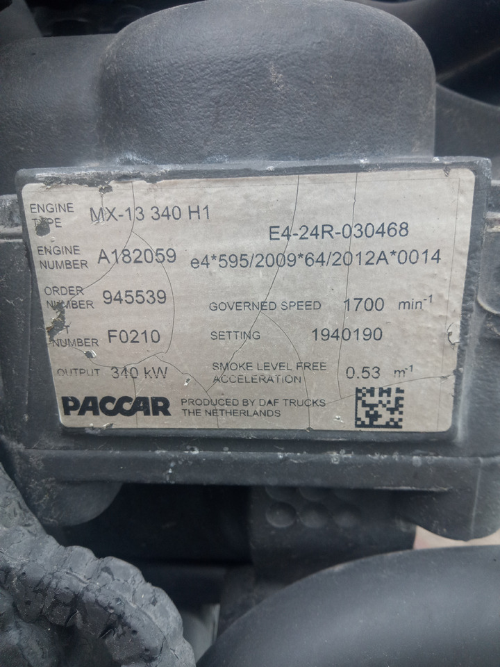 Daf XF106 - Dzinējs: foto 5 Daf XF106 - Dzinējs: foto 5