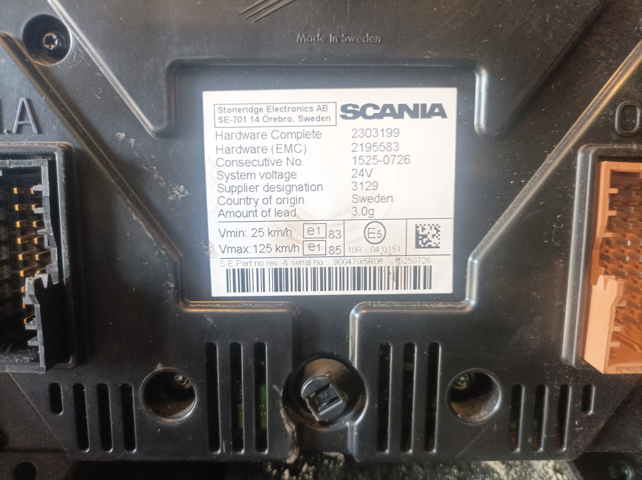 Scania Scania - Mērinstrumentu panelis: foto 2 Scania Scania - Mērinstrumentu panelis: foto 2