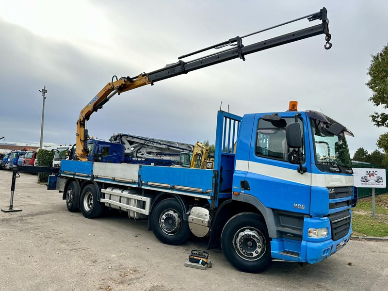 DAF CF 85.360 8x2 PLATFORM 7m35 + CRANE EFFER 165-3S + RADIO - MANUAL GEARBOX ZF - EURO 5 - BE TRUCK - Kravas auto ar manipulatoru: foto 1 DAF CF 85.360 8x2 PLATFORM 7m35 + CRANE EFFER 165-3S + RADIO - MANUAL GEARBOX ZF - EURO 5 - BE TRUCK - Kravas auto ar manipulatoru: foto 1