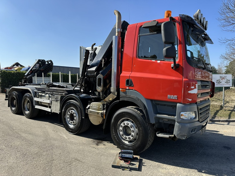 DAF CF 85.410 8x4 HOOKLIFT + CRANE HIAB 244 EP-3 HIDUO - Radio - Rotator - RETARDER - EURO 4 - BIG AXLES HUB REDUCTION - Pacēlājs ar āķi, Kravas auto ar manipulatoru: foto 2 DAF CF 85.410 8x4 HOOKLIFT + CRANE HIAB 244 EP-3 HIDUO - Radio - Rotator - RETARDER - EURO 4 - BIG AXLES HUB REDUCTION - Pacēlājs ar āķi, Kravas auto ar manipulatoru: foto 2