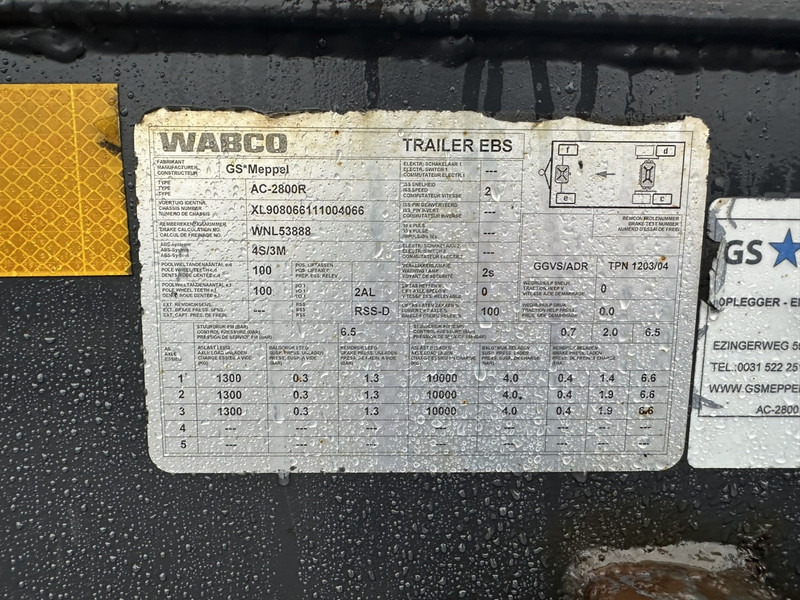 Piekabe noņemamā virsbūve/ Konteineru vedējs GS AC-2800 R 28T - CONTAINER TRANSPORT - LIFT-AS - NL PAPERS - GOEDE STAAT: foto 15